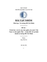 tiểu luận trình bày vai trò của chủ nghĩa yêu nước việtnam và chủ nghĩa mác lênin đối với sự hìnhthành tư tưởng hồ chí minh