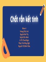 chất rắn kết tinh