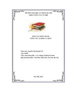 báo cáo thực hành công tác xã hội cá nhân