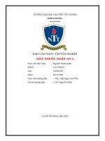 BÁO CÁO THỰC TẬP TỐT NGHIỆP NHÀ THUỐC NHẬT AN 3
