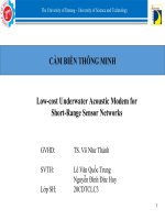 cảm biến thông minh low cost underwater acoustic modem for short range sensor networks