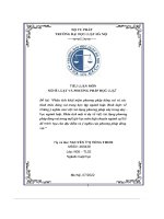 tiểu luận phân tích khái niệm phương pháp đóng vai và các hình thức đóng vai trong học tập ngành luật bình luận về những ý nghĩa của việc sử dụng phương pháp này trong dạy