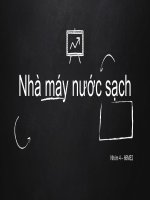 nhà máy nước sạch công nghệ xử lý nước cấp là gì