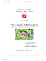 phân tích tình hình kinh doanh của noir spavà đề xuất phương án kinh doanh phù hợpcho doanh nghiệp trong tình hình hiện nay