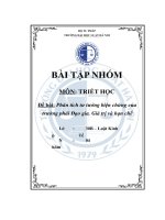 tiểu luận đề tài phân tích tư tưởng biện chứng của trường phái đạo gia những giá trị và hạn chế