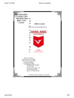 quản trị marketing