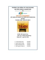 xây dựng kế hoạch và triển khai marketingonlinethương hiệu tiệm đồ 3bich