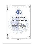 tiểu luận từ nội dung và ý nghĩa phương pháp luận của cặp phạm trù cái chung và cái riêng hãy vận dụng để nhận thức và giải quyếtmột vấn đề của thực tiễn