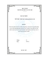 tiểu luận nhóm hãy phân tích để chỉ ra điểm tương đồng và khác biệt trong nghề nghiệpcủa các chức danh thẩm phán kiểm sát viên và luật sư theo nhóm các chứcdanh này phải tuân thủ