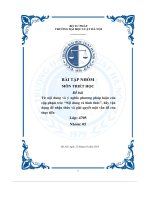 tiểu luận từ nội dung và ý nghĩa phương pháp luận củacặp phạm trù nội dung và hình thức hãy vậndụng để nhận thức và giải quyết một vấn đề củathực tiễn