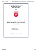 quản trị xử lý khủng hoảng truyền thông cho doanh nghiệp bảo hiểm prudential