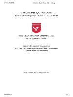 tiểu luận học phần cơ sở dữ liệu