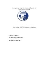 báo cáo thực hành mô hình hóa và mô phỏng