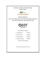 xây dựng và triển khai các hoạt động mobile marketingcho thương hiệu ohy thời trang giới trẻ