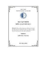 tiểu luận hãy sưu tầm một bản án sơ thẩm của toà án liênquan đến việc tuyên bố giao dịch dân sự vô hiệu do vi phạmquy định bắt buộc về hình thức mà theo quan điểm của nhómbản án đó chưa phù hợp