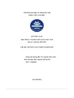 bài tiểu luận văn hoá dân gian việt nam chủ đề chuyện làng nghề cói kim sơn