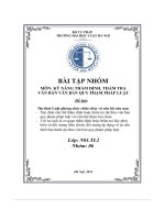 tiểu luận dự thảo luật phòng cháy chữa cháy và cứu hộ cứu nạn