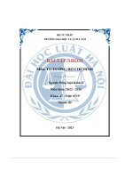 tiểu luận đề tài quanđiểm hồ chí minh về tính chủ động sáng tạo của cách mạng giải phóng dân tộc