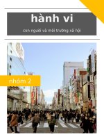 hành vi con người và môi trường xã hội