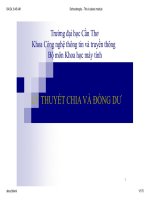 lý thuyết chia và đồng dư