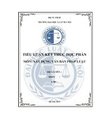 tiểu luận phân tích nội dung của hoạt động thẩm định và thẩm tra trong xây dựng văn bản quy phạm pháp luật nêu quan điểm của anh chị về vai trò của hoạt động thẩm định thẩm tra