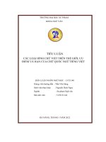 tiểu luận các loại hình chữ viết trên thế giới ưu điểm và hạn của chữ quốc ngữ tiếng việt