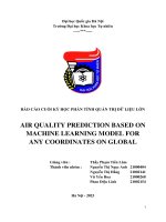 BÁO CÁO CUỐI KỲ HỌC PHẦN TÍNH QUẢN TRỊ DỮ LIỆU LỚN AIR QUALITY PREDICTION BASED ON MACHINE LEARNING MODEL FOR ANY COORDINATES ON GLOBAL