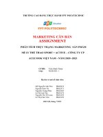 tiểu luận phân tích thực trạng marketing sản phẩmmì ly thể thao sport active công ty cpacecook việt nam năm 2020 2023