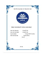 thực hành kỹ năng giáo dục
