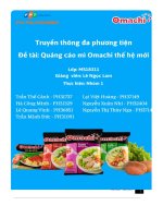 tiểu luận tiểu luận truyền thông đa phương tiện đề tài quảng cáo mì omachi thế hệ mới