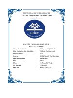 báo cáo thu hoạch thực hành kĩ năng giáo dục thpt nguyễn thị minh khai