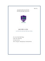 bài tiểu luận giáo dục học đại cương trường đại học văn hóa hà nộ