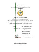 chất lượng dịch vụ lưu trú các villa và resort trên địa bàn tp đà nẵng và hội an dựa trên đánh giá của nền tảng đặt phòng trực tuyến booking com