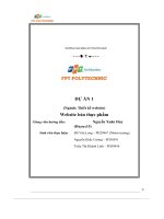 tiểu luận dự án 1 ngành thiết kế website website bán thực phẩm