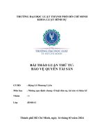 bài thảo luận thứ tư bảo vệ quyền tài sản