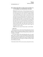 HOẠT ĐỘNG NHẬP THẾ CỦ A PHẬT GIÁO NAM TÔNG CỦ A NGƯỜI KHMER TẠI THÀNH PHỐ HỒ CHÍ MINH