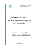 tìm hiểu boardb galileo intel và ngôn ngữ intel arduino ứng dụng để khai thác thông tin gps phục vụ quản lý phương tiện di động
