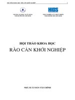 Hội thảo Khoa học: Rào cản khởi nghiệp