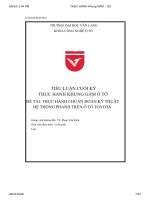 thực hành chuẩn đoán kỹ thuật hệ thống phanh trên ô tô toyota