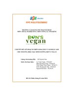 tiểu luận chuyên đề kế hoạch triển khai seo và google adscho thương hiệu hạt dinh dưỡng bons vegan