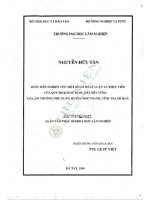 Luận văn thạc sĩ khoa học lâm nghiệp: Bước đầu nghiên cứu một số cơ sở lý luận và thực tiễn của quy hoạch sử dụng đất bền vững tại Lâm trường Như Xuân, huyện Như Thanh, tỉnh Thanh Hóa