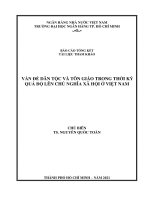 Báo cáo tổng kết tài liệu tham khảo: Vấn đề dân tộc và tôn giáo trong thời kỳ quá độ lên chủ nghĩa xã hội ở Việt Nam