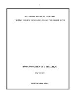 Đề tài nghiên cứu khoa học cấp cơ sở: Các yếu tố ảnh hưởng đến tài sản thương hiệu trường Đại học Ngân hàng Thành phố Hồ Chí Minh