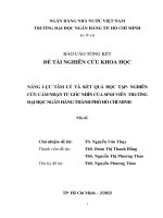 Báo cáo tổng kết đề tài nghiên cứu khoa học: Năng lực tâm lý và kết quả học tập: Nghiên cứu cảm nhận từ góc nhìn của sinh viên trường Đại học Ngân hàng Thành phố Hồ Chí Minh