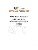 principle of accounting group assignment