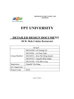 detailed design document hcr hola cuisine restaurant