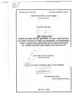 Luận văn thạc sĩ khoa học lâm nghiệp: Nghiên cứu một số đặc điểm sinh vật học, sinh thái học của nấm cổ ngựa vỏ cứng (Scleroderma lycoperdoides schw) và khả năng cộng sinh với cây bạch đàn ươm tại trường Đại học Lâm nghiệp Xuân Mai, Hà Tây