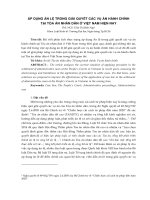 Áp dụng án lệ giải quyết các vụ án tại Tòa án nhân dân