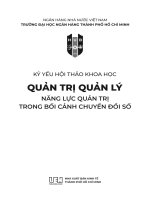 Kỷ yếu hội thảo khoa học: Quản trị quản lý năng lực quản trị trong bối cảnh chuyển đổi số