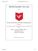 chủ nghĩa xã hội và thời kỳ quá độ lên chủ nghĩa xãhội